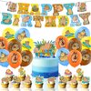 Capybara Birthday Party Supplies Includes Capybara Happy Birthday Banner, Cake Topper, Cupcake Toppers, Balloons, Cute Capybara Theme Party Decoration for Boys and Girls Birthday Party Decor