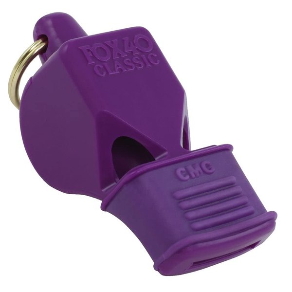 Fox 40 CMG Whistle with Cushioned Mouth Grip, Purple