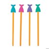Mermaid Tail Eraser Pencil Toppers - Birthday Party Favors and Classroom Stationery Handouts - 24 Pieces