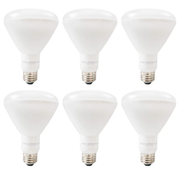 TCP Recessed Kitchen LED Light Bulbs, 65W Equivalent, Non-Dimmable, Soft White (6 Pack)