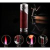 Larruping Red Torch Jet Lighter Windproof Refillable Gas Butane Torch Lighter with Punch Butane Window, Gift Box, (Without Fuel)