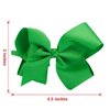 MEEDEE Emerald Green Big Bow Headband for Girls Grosgrain Ribbon Hair Hoop Headband for Toddlers Kids Party Decoration Cosplay Costume Headwear Makeup Handmade Hair Band