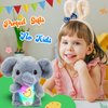 Hopearl Talking Elephant Repeats What You Say Light up Nodding Electric Speaking Interactive Animated Toy with USB Charger Gifts for Toddlers, 7''