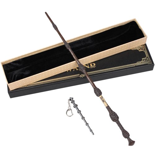Wizard Wand Witchcraft Toy for Kids Sorcerer Collection Witch Costume Accessories Party Favors with Gift Box (Gourd)