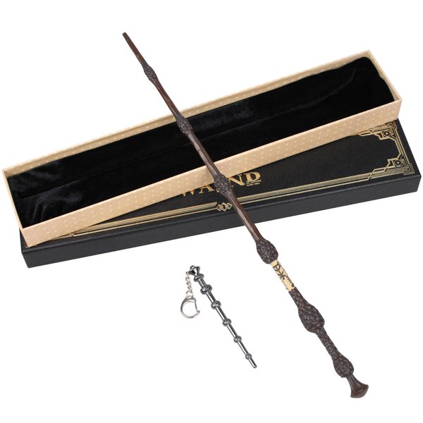 Wizard Wand Witchcraft Toy for Kids Sorcerer Collection Witch Costume Accessories Party Favors with Gift Box (Gourd)