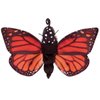 Folkmanis Monarch Life Cycle Reversible Hand Puppet Plush, Red-Orange/Purple/Black, 8"