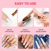Saviland 7PCS Acrylic Nail Brush Set: Rose Gold Acrylic Brushes for Acrylic Application Acrylic Powder Acrylic Nail Kit Nail Brushes for Nail Art Acrylic Nail Salon Size#4/6/8/10/12/14/16
