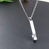 YOUFENG Urn Necklaces for Ashes Birthstone Cube Urns for Human Ashes Memorial Cremation Urn Locket Keepsake Ashes Jewelry (Silver - March)