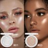 evpct Pearl White & Champagne Gold Face Highlighter Makeup Shimmer Glitter Diamond Sparkly Highlighters Makeup Palette Powder for Face Body Cheek iluminadores iluminador de jos maquillaje luminizers