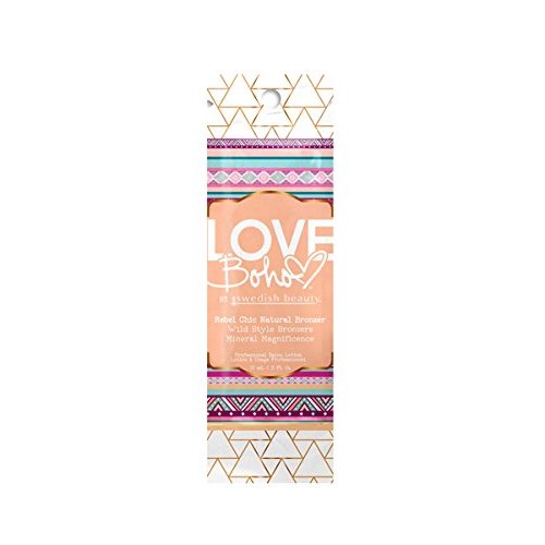 Lot of 5 Love Boho Natural Bronzer Tanning Lotion Packets by Swedish Beauty