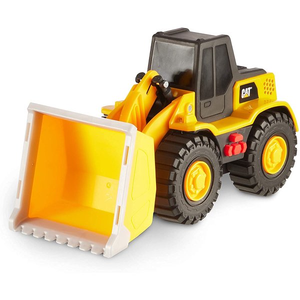 CAT Construction Toys, 10" Tough Machines Toy Wheel Loader With Lights & Sounds, Realistic Lights & Sounds + Rumbling Action, Ages 3+