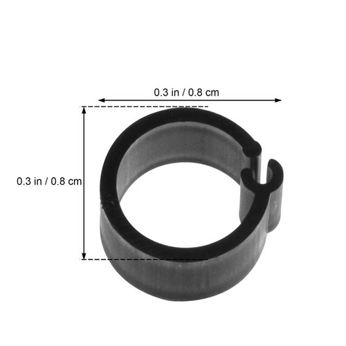 GANAZONO 100 Pcs Cockatiel Leg Band 6mm para Canarios 3mm Stacking Toy Birds Toys Parrot Toys Bird Toy Toys for Birds Number Tags Bird Identification Rings chew Parrot cage