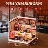 Wowood Super Creator-Mini Blocks Model Building Set for Adults, Miniature Plastic House Kit Super Store-Building Blocks Toys for Teens 8-12, DIY Crafts/Hobbies for Teens&Adults (Yum Yum Burgers)