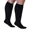 Mojo Compression Socks 3XL Plus Size Support Hose, 20-30mmHg, Unisex, Wide Calf, Opaque Design, Made in USA - Alleviates Chronic Venous Insufficiency & Spider Veins