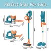 YoCool Kids Vacuum That Really Works Aged 3+ Cordless Baby Vacuum Cleaner Toddler Cleaning Set Suction Toys for Baby Girl Boy (Blue and Yellow)