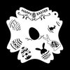 Depvision Reusable Easter Face Paint Stencils for Face Body Art Painting Bunny Face Paint Stencils Halloween Party Makeup Stencils (Easter)