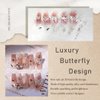 Butterfly Nail Charms, 110PCS 3D Silver Alloy Butterfly Nail Charms Rhinestones for Acrylic Nail Art, Dangling Butterflies Charms with Gems Crystals Diamonds, Nail Decor Supplies for Nails DIY