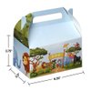 Hammont Paper Treat Boxes - (10 Pack) - Party Favors Treat Container Cookie Boxes Cute Designs Perfect for Parties and Celebrations 6.25" x 3.75" x 3.5" (Zoo)
