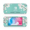 ZOOMHITSKINS Switch Lite Accessories, Compatible for Switch Lite Skin, Cream Sakura Petites Fleurs Japan Cherry Blossom Oriental, 3M Vinyl, Durable & Fit, Easy to Install, Made in The USA
