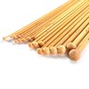 LIHAO 36 PCS Bamboo Knitting Needles Set (18 Sizes From 2.0mm to 10.0mm)