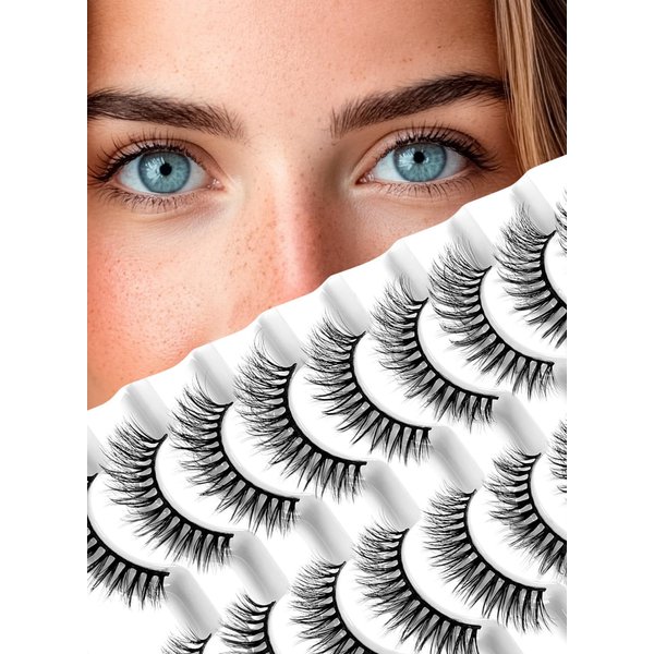 sawkit Classic Lash Extensions – 4-11mm – Fake Eyelashes – Luxurious Natural Mink Lashes Eyelash Extensions – Comfortable and Easy to Apply – High-End Fiber Lashes for Superior Volume
