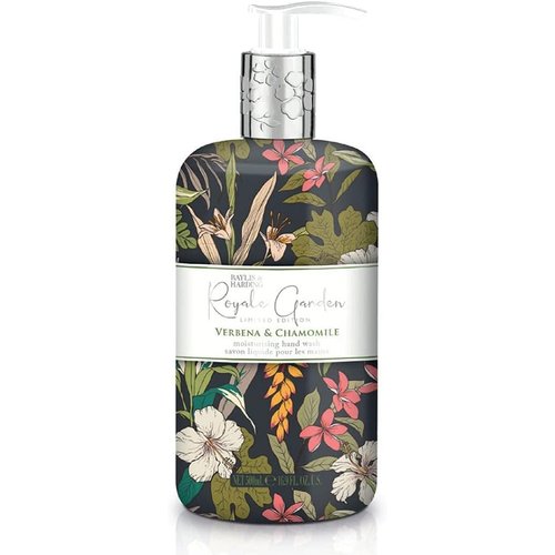 Baylis & Harding Liquid Hand Soap Wash with Dispenser, Royale Garden, Verbena & Chamomile, 16.9oz/500ml