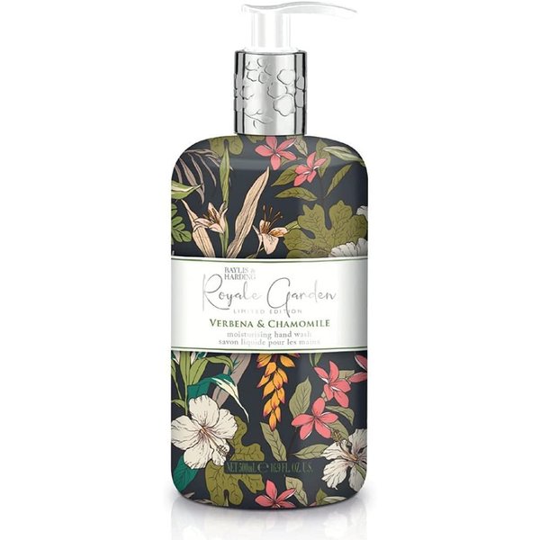 Baylis & Harding Liquid Hand Soap Wash with Dispenser, Royale Garden, Verbena & Chamomile, 16.9oz/500ml