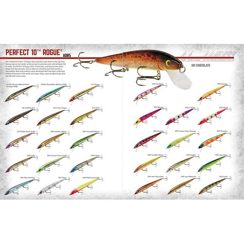 Smithwick Lures Perfect 10 Rogue Minnow-Style Jerkbait Crankbait Fishing Lure, Freshwater Fishing Gear and Accessories, 5.5", 5/8 oz, Promise