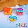 Arme 95Pcs Pop Fidget Toys，Party Favors Toddler Toys Pop Fidget Keychain Mini Fidget Toys Bulk Sensory Toys Stress Toys, Party Fidget Pack Popper Toy Gift for Girls Boys