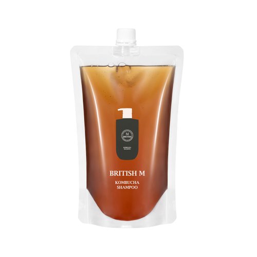BRITISH M Kombucha Shampoo 750ml(25.36fl.oz) | Vegan Shampoo (25.36 fl.oz (Refill))