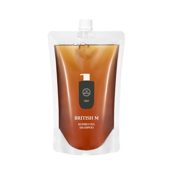 BRITISH M Kombucha Shampoo 750ml(25.36fl.oz) | Vegan Shampoo (25.36 fl.oz (Refill))