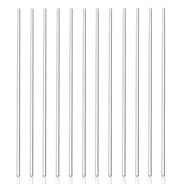 12 Pcs Acrylic Dowel Rods for DIY Crafts,Transparent,0.25" Diameter, 12" Length