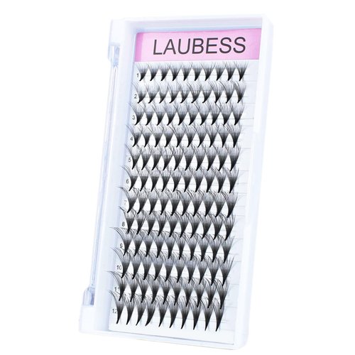 Premade Fans Eyelash Extensions 20D Mixed Tray Pointed Base Premade Lash Extensions Fans Middle Stem Premade Lash Fan Synthetic Mink Volume Lash Extensions (20D-0.07C-12-18mm)
