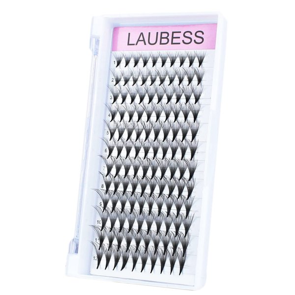 Premade Fans Eyelash Extensions 20D Mixed Tray Pointed Base Premade Lash Extensions Fans Middle Stem Premade Lash Fan Synthetic Mink Volume Lash Extensions (20D-0.07C-12-18mm)