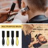 Patelai 30 Pcs Blade Clipper Cleaning Brush Scrub Brush Barber Fade Brush Trimmer Cleaning Brush Nylon Hair Styling Brush Tool for Men (Gold, Black)