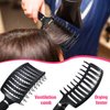 4 Pieces Detangling Massage Hair Brushes Curved Vent Hair Brushes Vented Styling Hair Comb Barber Hairdressing Styling Tools for Women Girls Hair Styling, 4 Colors