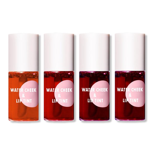 IONSGAKO 4PCS Lip Tint Stain Set, Velvet Lip Gloss Moisturizing Lip Stain Long Lasting Waterproof Liquid Lipstick Set Multipurpose Water Lip Stain Tint for Lip and Cheek Tint