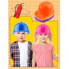 24 Pcs Construction Themed Party Supplies Include 12 Pcs Construction Party Hats and 12 Pcs Tote Bags for Kids Construction Party Goodie Bags Dress Up Favors