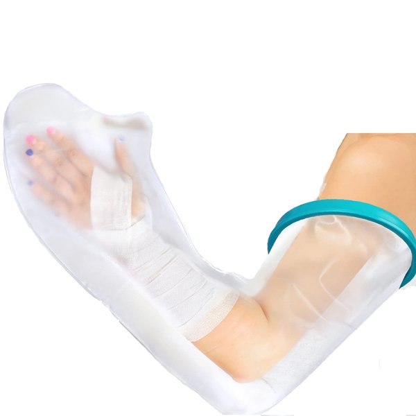 VESKIMER 2024 Upgraded Waterproof Arm Cast Cover for Shower Arm Long Full Watertight Seal Protector to Keep Wound & Bandages Dry - Reusable Cast Protector, Cast Bag, Cast Sleeve