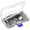 Ahvqevn Grommet Tool Kit, Grommet Setting Tool 100 Sets Grommets Eyelets (1/2 Inch Diameter) Eyelets and Eyelet Punch Die Tool