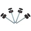 Baby Gate Guru Extra Long M8 (8mm) Spindle Rods for Pressure Mounted Baby and Pet Safety Gates 4 Pack Replacement Set (8mm, Bronze)