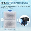 driamor 16 Pack PF-L Fish Tank Filter Cartridges, Top Fin Silenstream PF-L Large Carbon Filters Cartridge with Zeolite Aquarium Filter Cartridge for TOP FIN PF20, PF30, PF40 and PF75 Power Filters