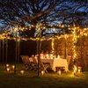 JMEXSUSS 2Pack Warm White Solar String Lights for Outside, Each 100 LED 42.7ft Solar Christmas Lights Outdoor Waterproof, 8 Modes Twinkle Fairy Mini Lights for Christmas Tree Garden Wedding Party