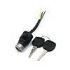 uxcell Ignition Switch Electric Bike Bicycle Security Lock w Two Spare Keys