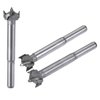 uxcell Forstner Wood Boring Drill Bits 14mm 15mm 16mm Dia. Hole Saw Carbide Alloy Steel Tip Round Shank Cutting for Hinge Plywood Wood Tool 3in1 Set