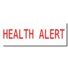Office Stamp - Large Health Alert Rubber Stamp with Durable Wood Handle, Ideal for History Teachers, 7/8 x 2-1/4 Size - Easy-to-Use Stamp for Office and Educational Use, Essential Office Supply