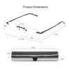 EYE ZOOM 5 Pairs Metal Rimless Reading Glasses with Spring Hinge Light Slim Case for Men Women (Gold,+2.25)
