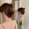 Star Hair Clips Gold Metal Hair Accessories for Women Girls Elegant Shiny Five-Pointed Star Shape Hair Claw Clips Hairpins Strong Hold Nonslip Hair Clip for Thick or Thin Hair Goddess Look 1 Pcs