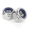 M8-1.25 Nylon Insert Lock Nuts, Stainless Steel 304 (18-8) Lock Nuts with Nylon Insert, 25pcs