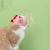 PtPade Cat Collar with Feather Toy Attached,Teasing Cat Toy,Cat Hat Design for Indoor Kitten Cats Play Chase